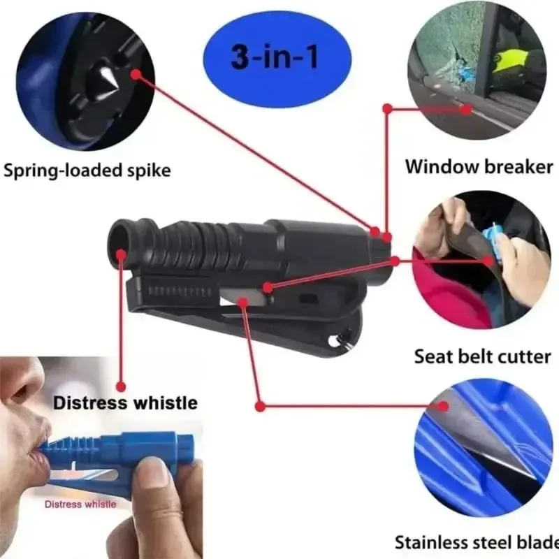 1pc Mini Safety Hammer Keychai - Rescue Rope Throw recensione e prezzo