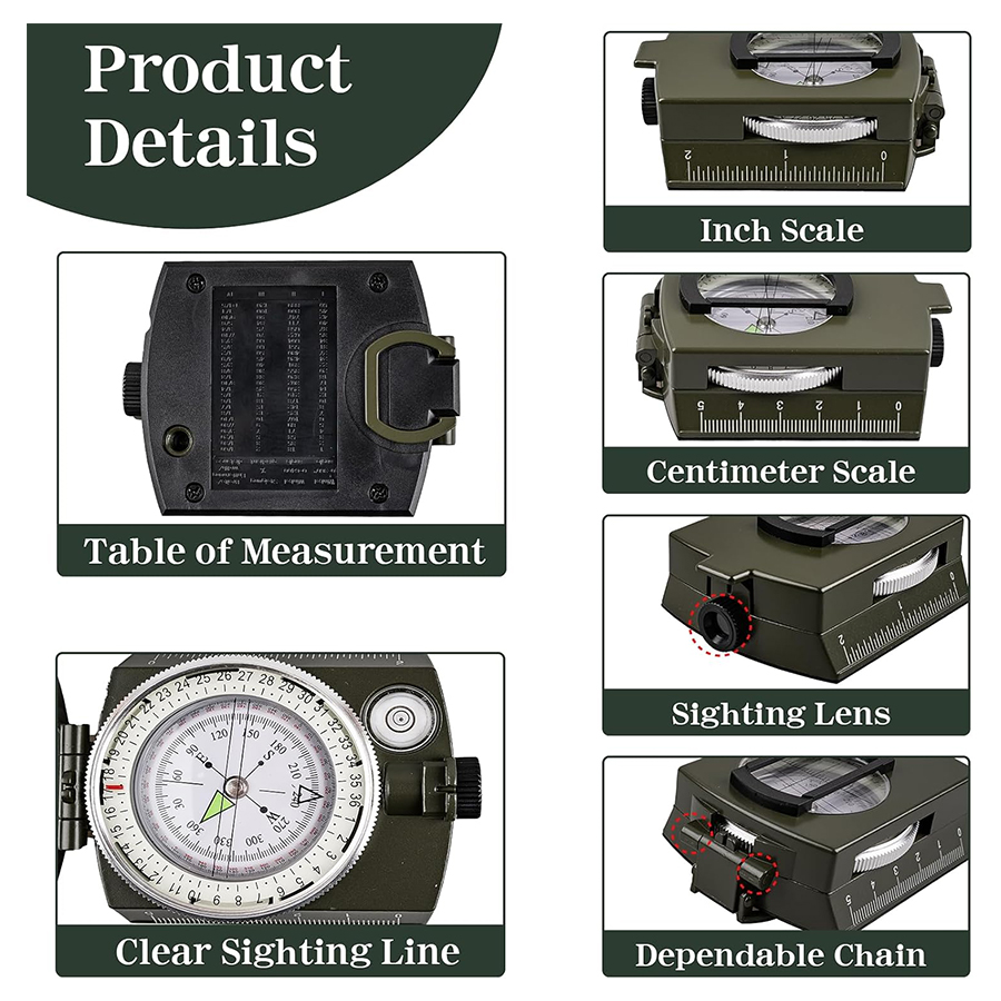 Tactical Survival Compass - Wa - Compass Lensatic recensione e prezzo