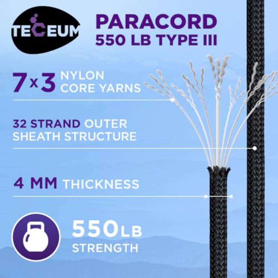 Reflective Paracord Rope 1000  - Para Cord 1000Ft recensione e prezzo
