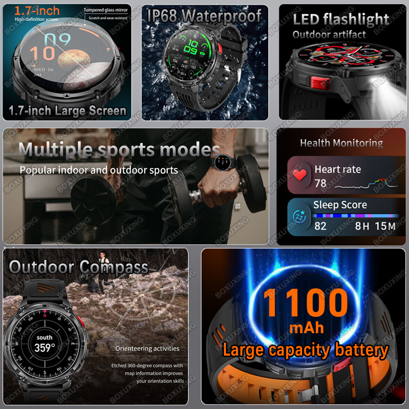 New Military Grade 1100mAh Bat - Compass Lensatic recensione e prezzo