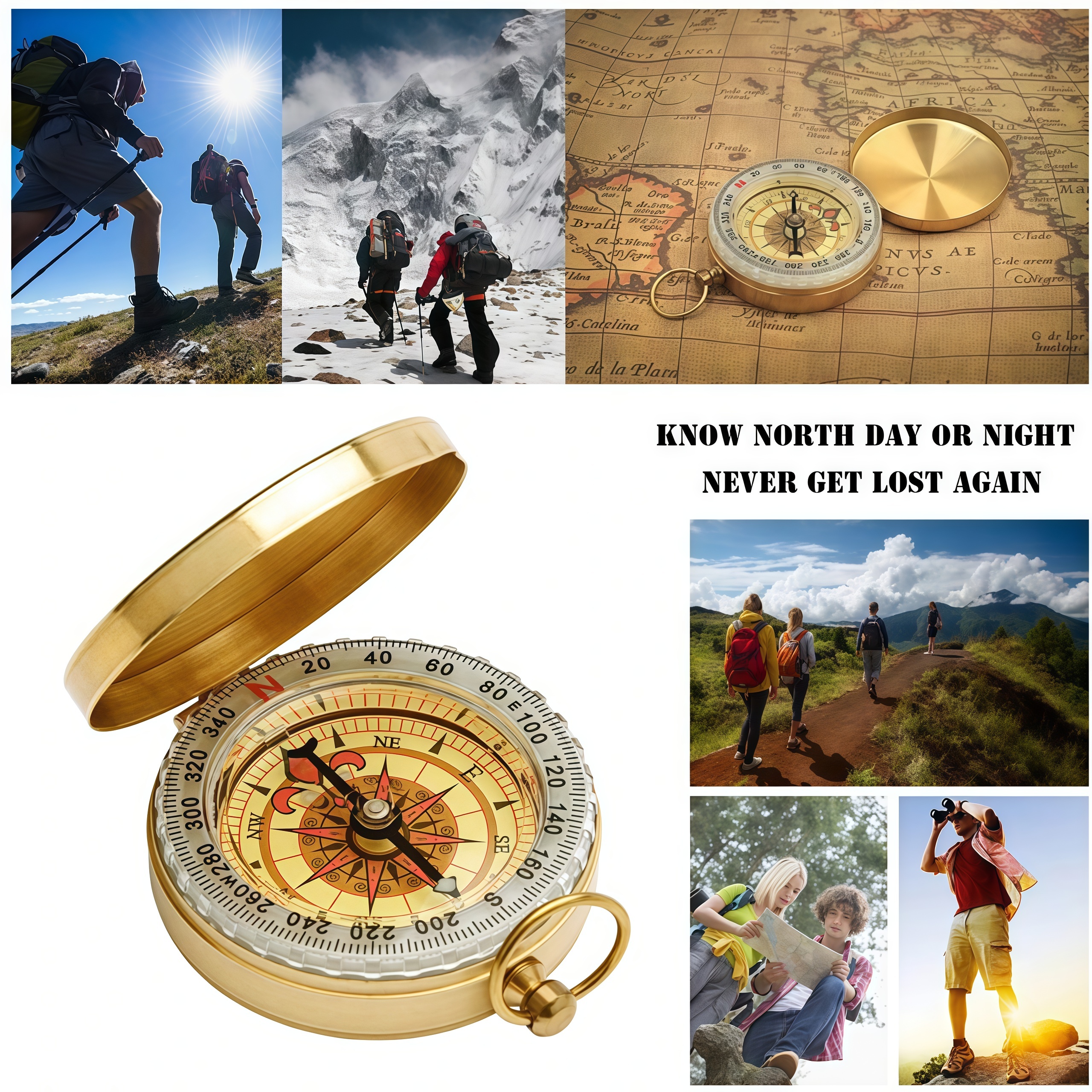 Brass Outdoor Compass - Gold C - Compass Lensatic recensione e prezzo