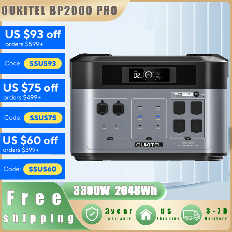 OUKITEL BP2000 PRO Portable Po - Solar Emergency Charger recensione e prezzo
