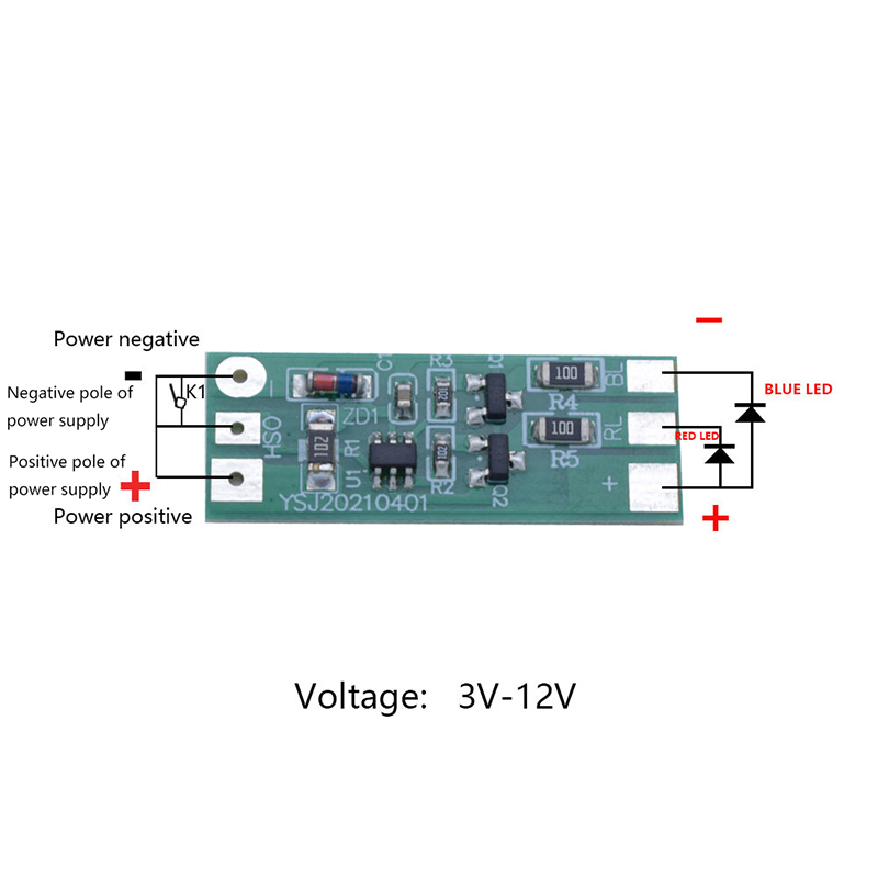 3-12V Flashing LED Light Modul - Sos Light Strobe recensione e prezzo
