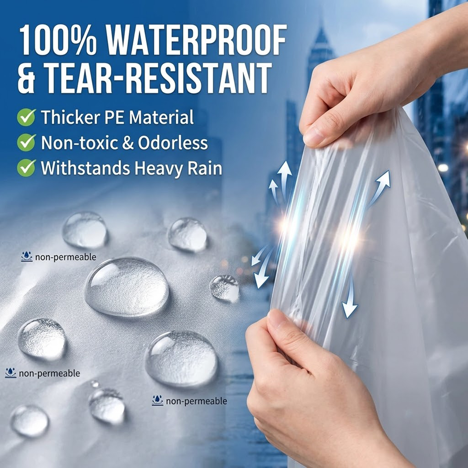 Unisex Portable Card Disposabl - Emergency Poncho Rain recensione e prezzo