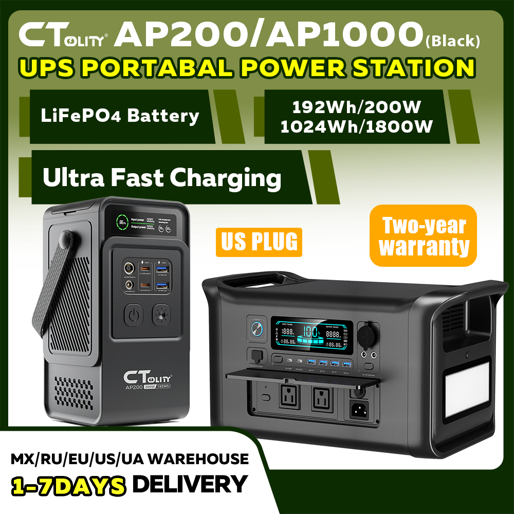 CTOLITY AP200 AP1000 Black sty - Solar Emergency Charger recensione e prezzo
