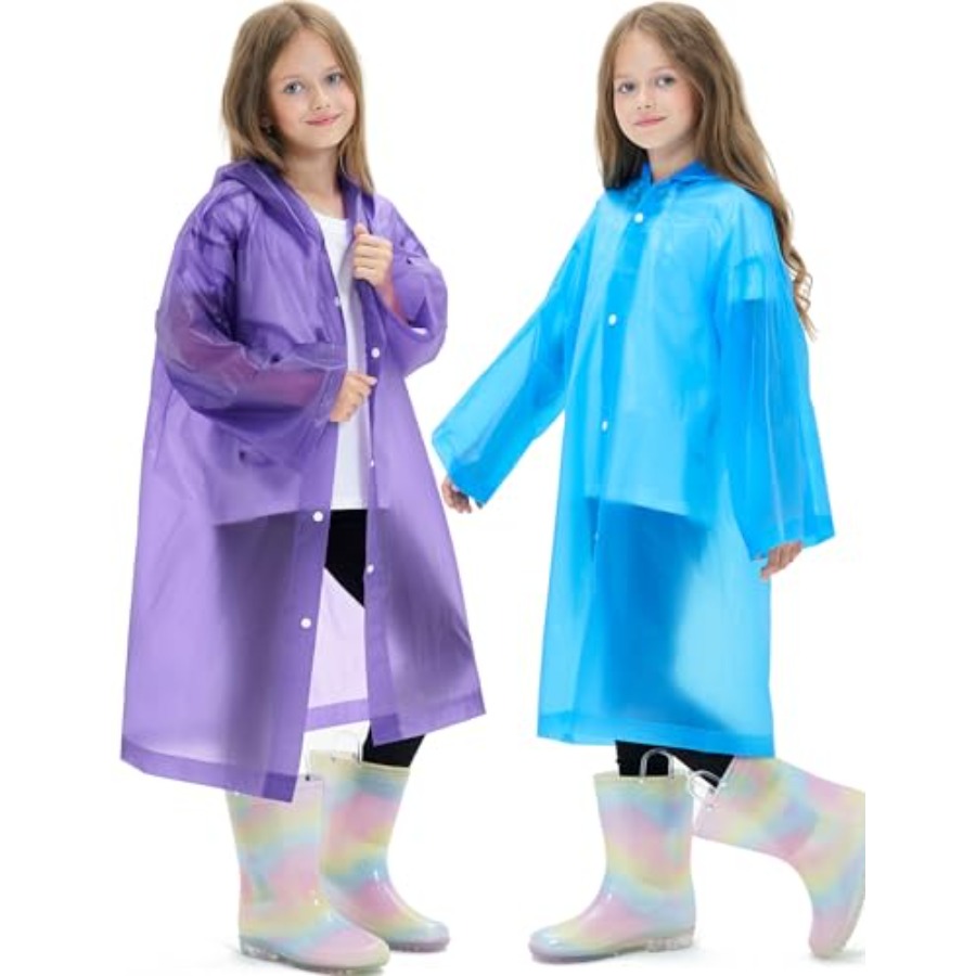 2 Pack Reusable Waterproof Rai - Emergency Poncho Rain recensione e prezzo