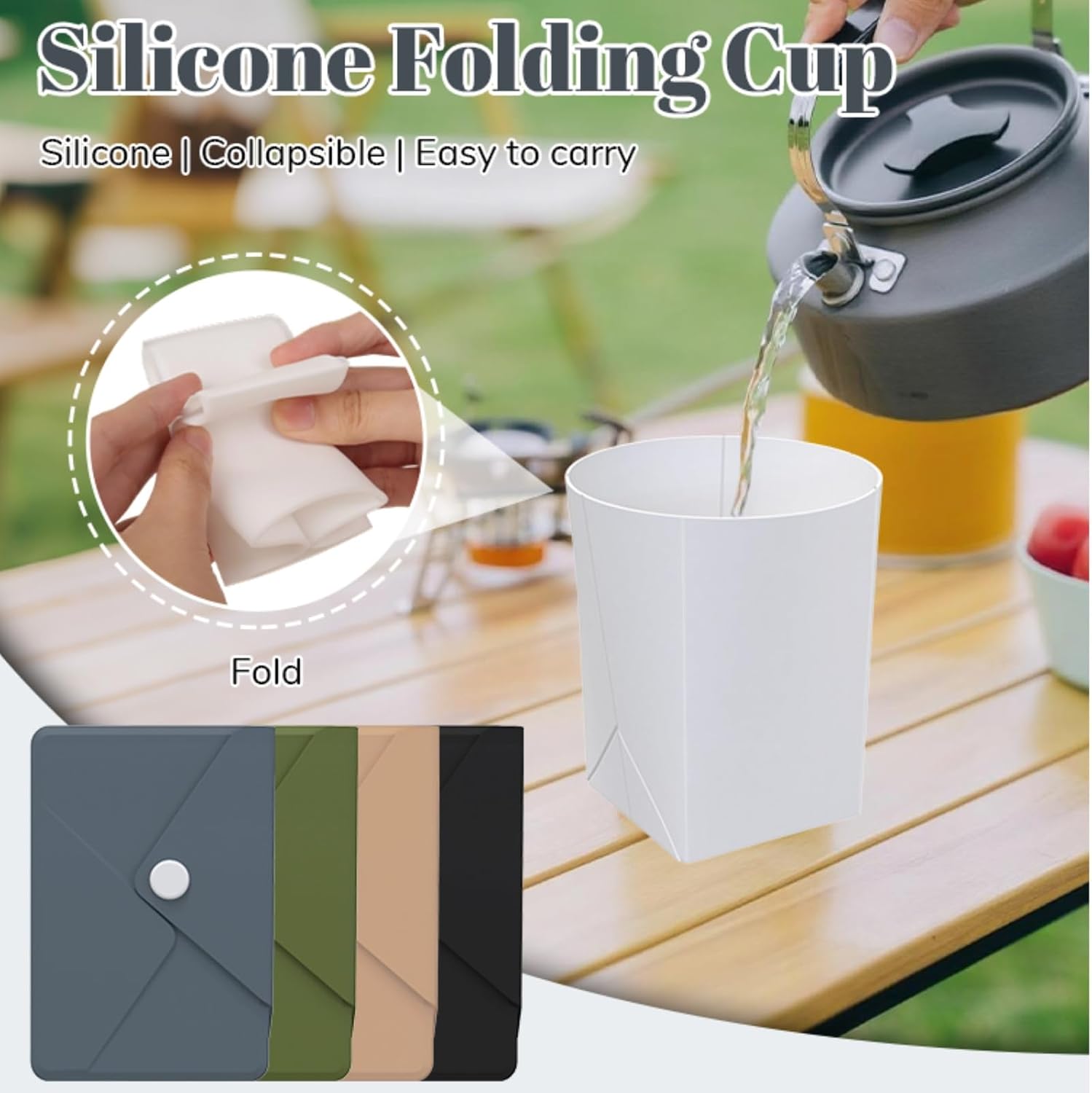 Silicone Collapsible Travel Cu - Water Bag Collapsible recensione e prezzo