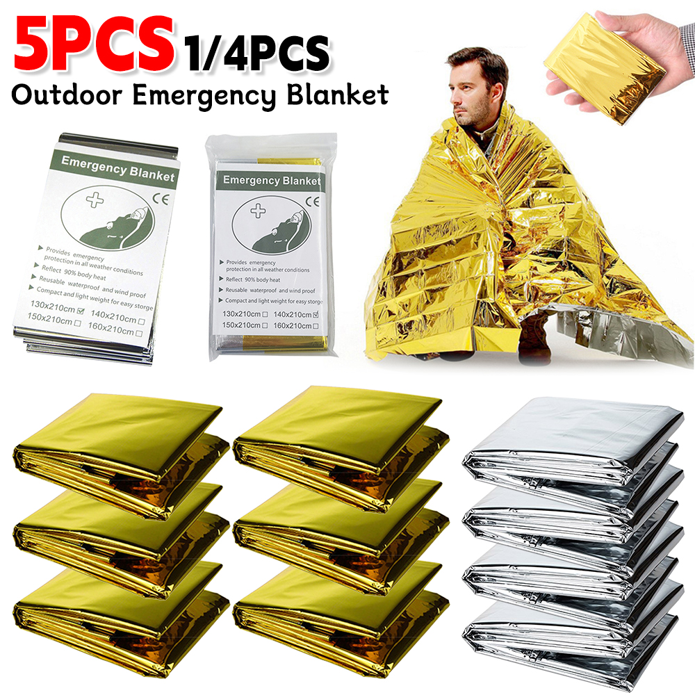 5Pcs Outdoor Emergency Blanket - Bivy Bag Emergency recensione e prezzo