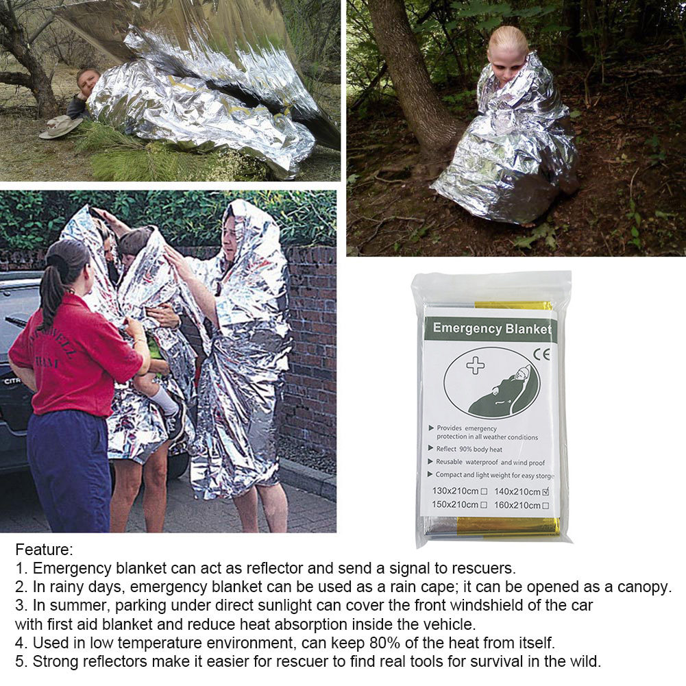 5Pcs Outdoor Emergency Blanket - Bivy Bag Emergency recensione e prezzo